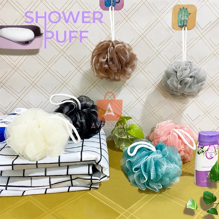 Jual Spons Mandi Shower Puff Busa Mandi 1 Warna Sponge Mandi / 1 COLOR ...
