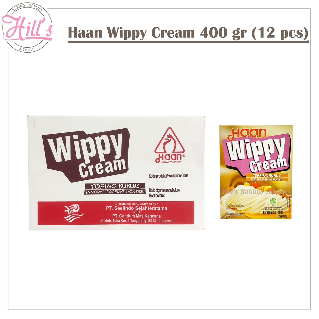 Jual HAAN WIPPY CREAM ( 400 GR = 12 pcs ) ( 200 GR = 24 pcs ) KARTON ...