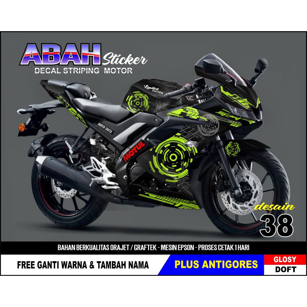 Jual Sticker Decal R15 V3 Desain 38 Sticker Decal Yamaha Decal R15 V.3 ...