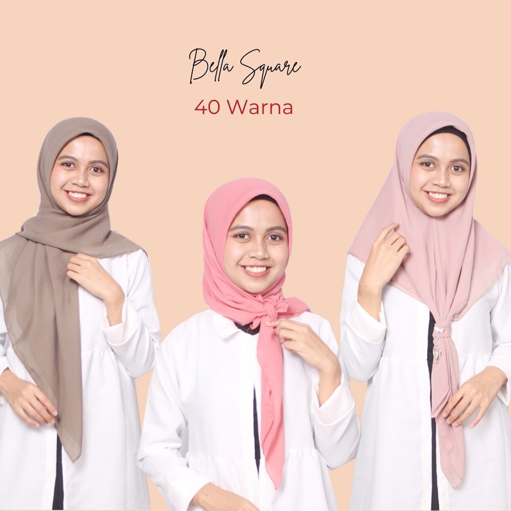 Jual BELLA SQUARE HIJAB SEGI EMPAT BELLA SQUARE PREMIUM Jilbab Anti ...