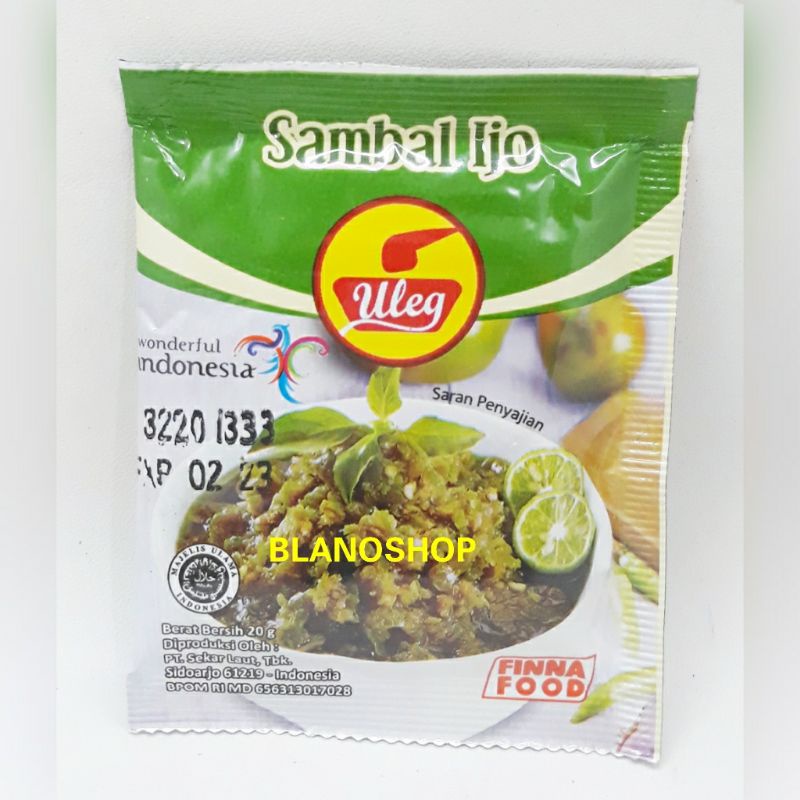 Jual Sambal Finna Uleg Sachet 1 Pc Shopee Indonesia