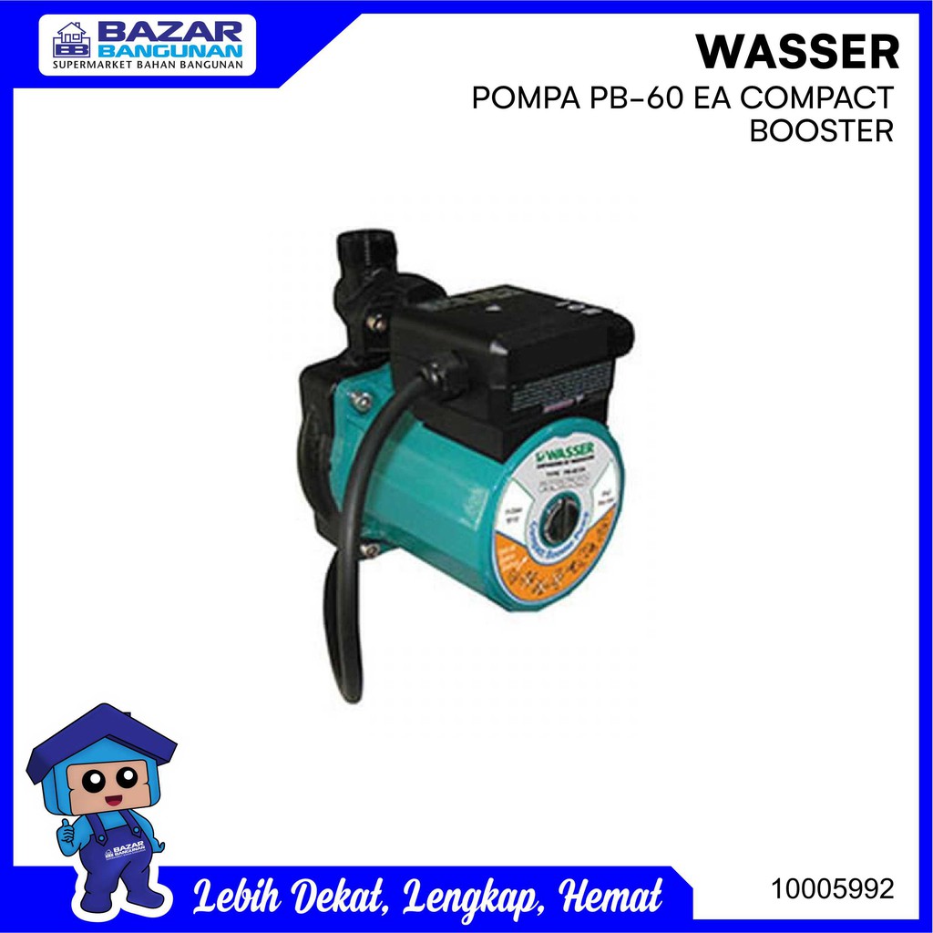 Jual Wasser Pompa Air Dorong Booster Pump Compact Pb 60 Ea 60ea