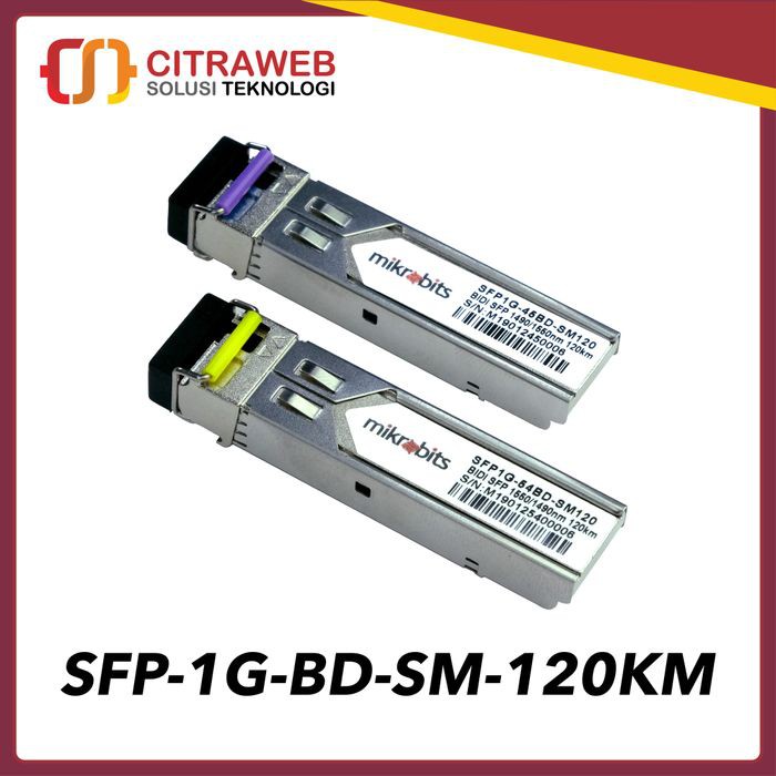 Jual Mikrobits SFP Transceiver SFP-1G-BD-SM-120KM | SFP 1G BD SM 120KM ...