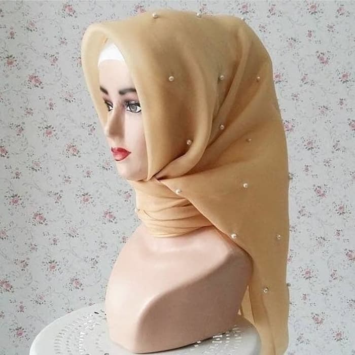 Jual Promo Hijab Jilbab Kerudung Segi Empat Organza Silk Premium Mutiara Pesta Hanya Di Shopee 2703