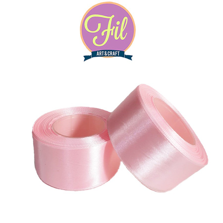 Jual Pita Satin Pink Muda 2inch Besar /Pita Kain / Pita Satin 2inch ...