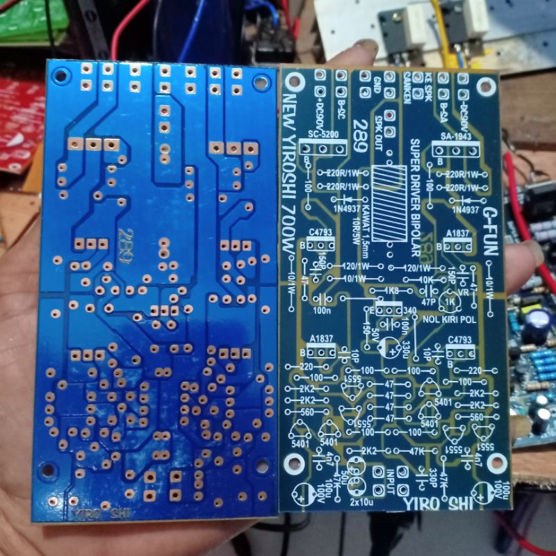 Jual 2pcs PCB DRIVER AMPLIFIER YIROSHI 700WATT | Shopee Indonesia