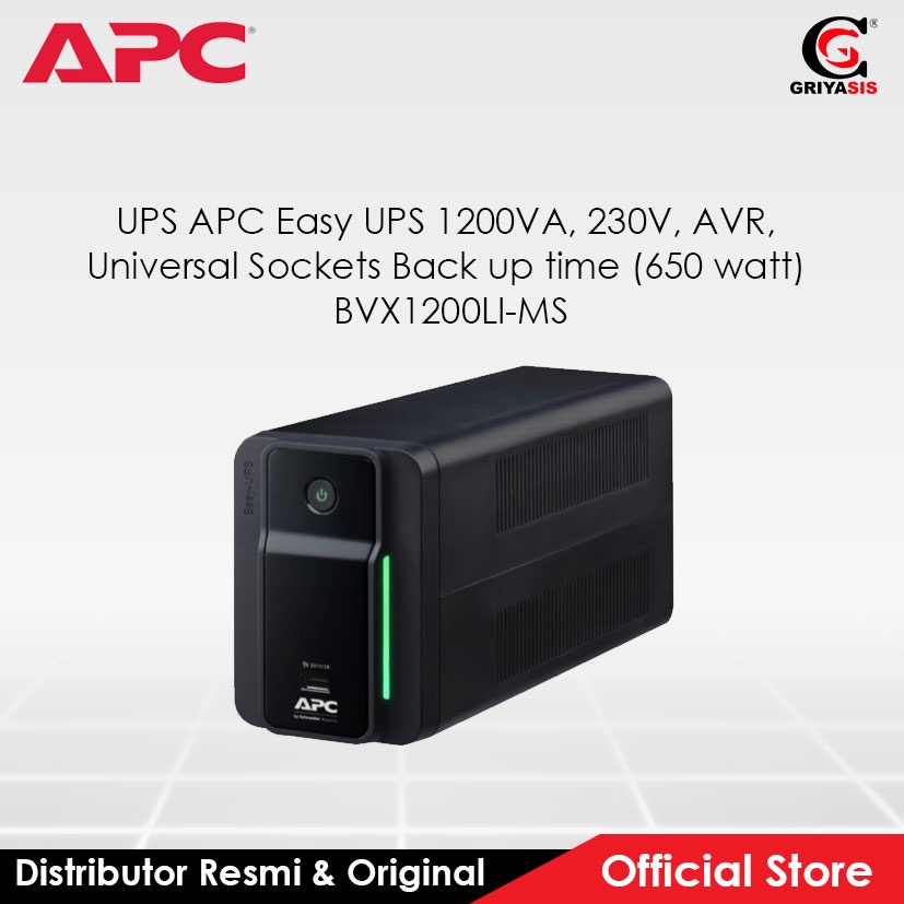 Jual Ups Apc Easy Ups 1200va 230v Avr 650 Watt Bvx1200li Ms Shopee Indonesia 8907