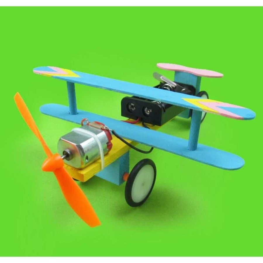 Jual DIY Kit Mainan Elektronik Pesawat Rakitan Mesin Dinamo | Shopee ...