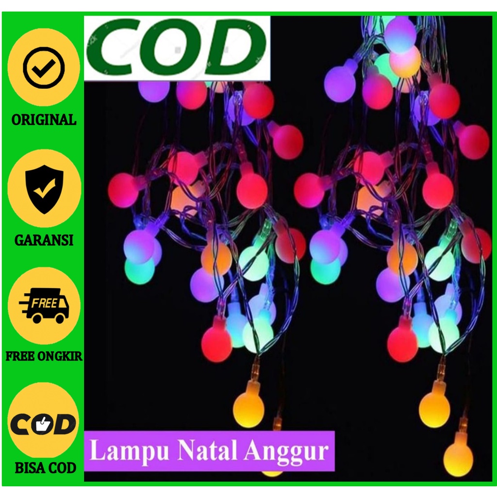 Jual Lampu Tumblr / Natal LED / Dekorasi / Twinkle Light RGB - BOLA ...