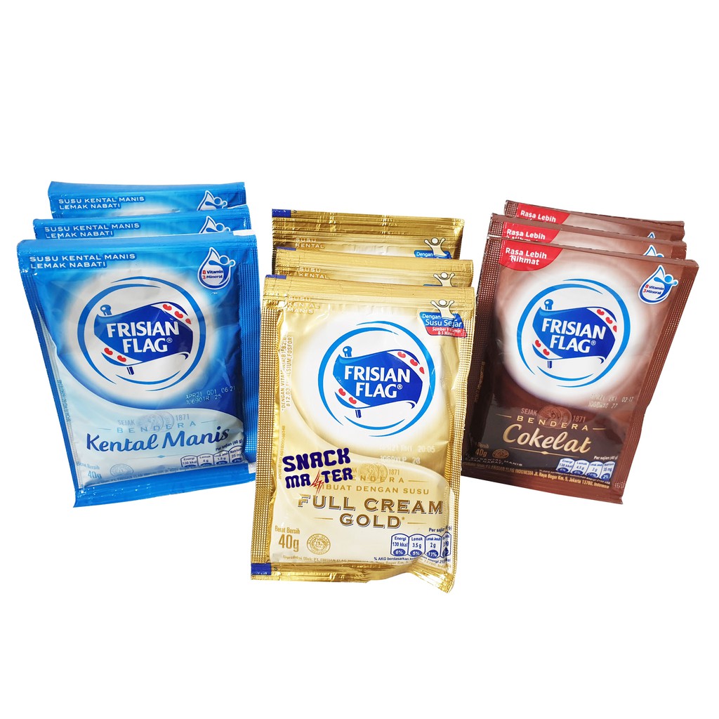 Jual Frisian Flag Susu Kental Manis Renceng - Netto 6 bks x 40 gr