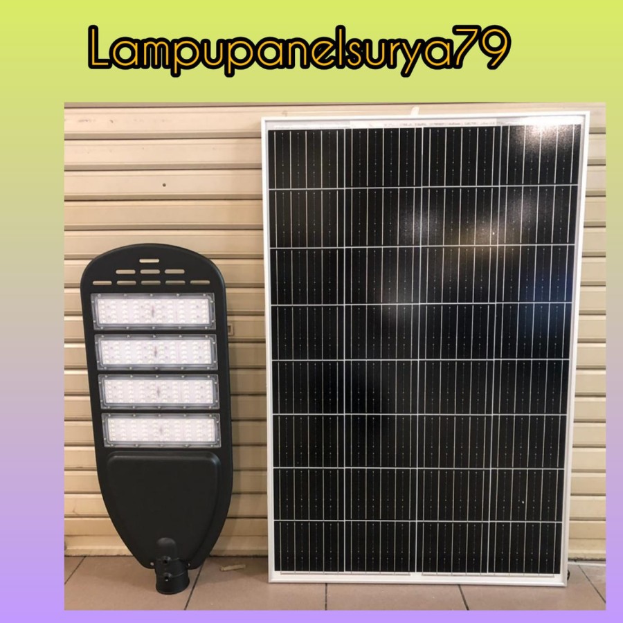 Jual Lampu PJU Two In One LED Chip Solar Panel Super White 120WP 60Watt ...