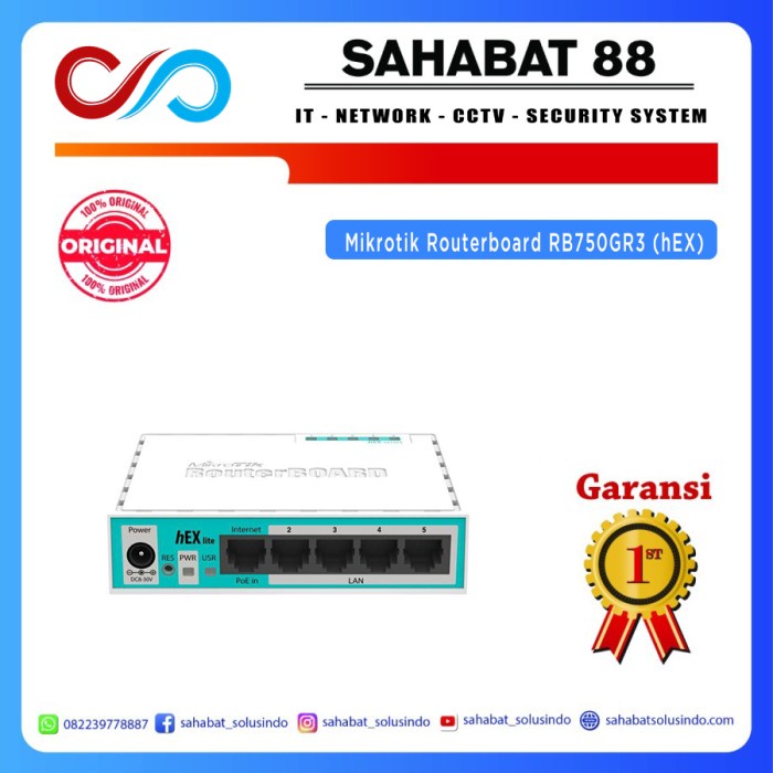 Jual Mikrotik Routerboard Rb Gr Hex Shopee Indonesia