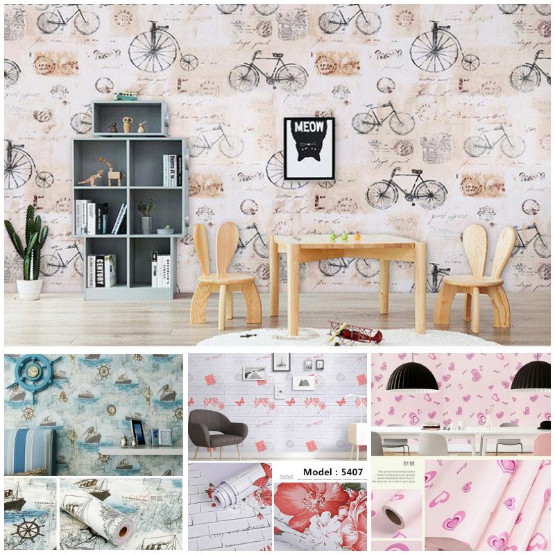 Jual DW Bukittinggi- Wallpaper Sticker Motif Aesthetic/Estetik | Shopee