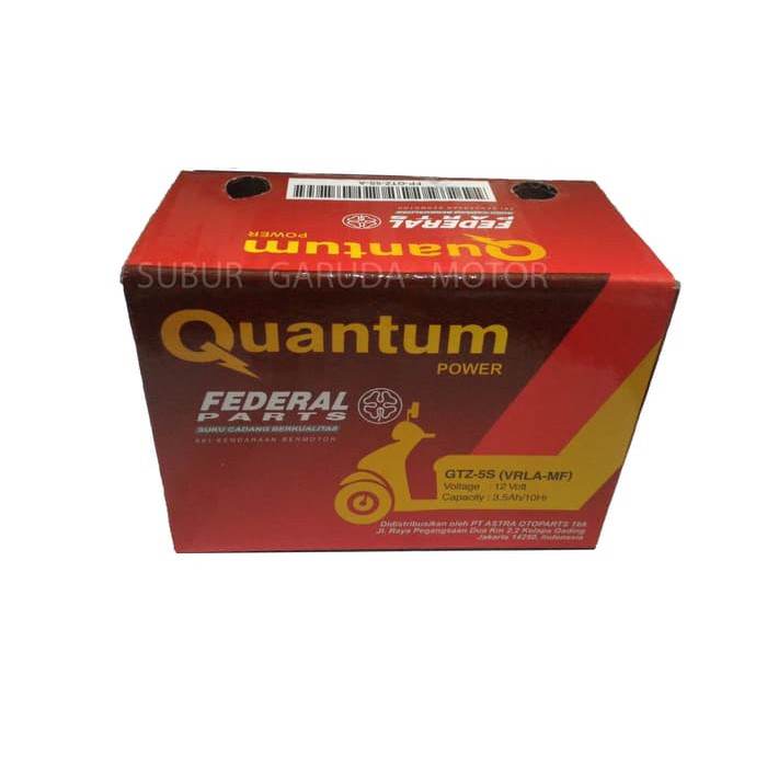 Jual AKI KERING FEDERAL QUANTUM POWER GTZ 5S VRLA MF VARIO MIO | Shopee
