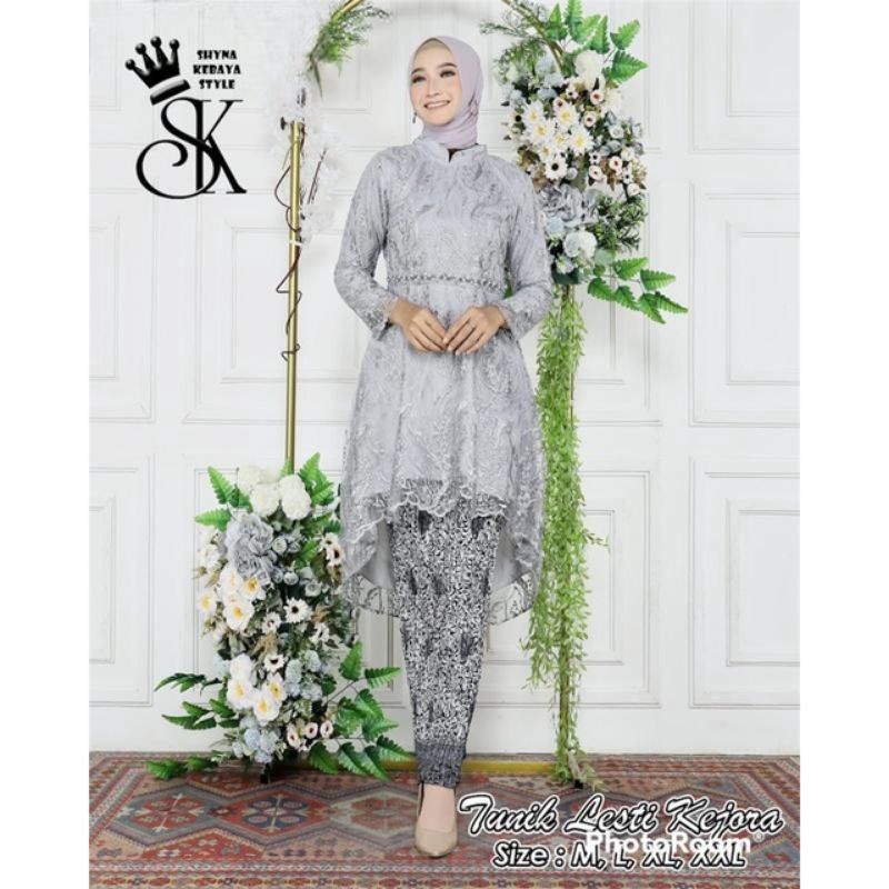 Jual Kebaya Lesty Kejora / Kebaya Tunik Brukat Modern / Kebaya Wisuda