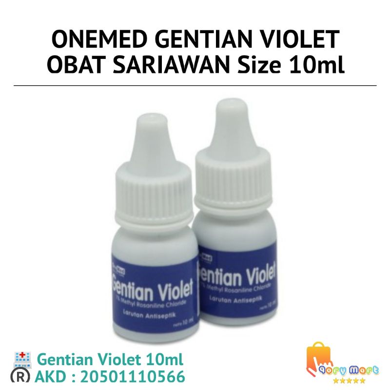 Jual Gentian Violet Ml Onemed Obat Sariawan Ed Shopee Indonesia