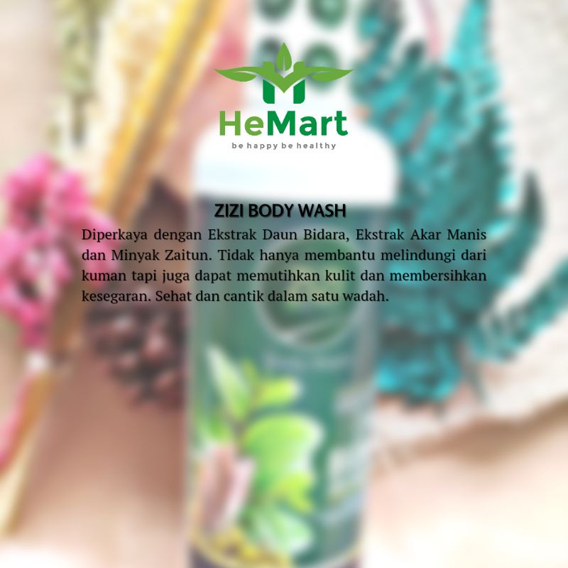 Jual HERBAL ZIZI BODY WASH - EKSTRAK DAUN BIDARA, AKAR MANIS, MINYAK ...