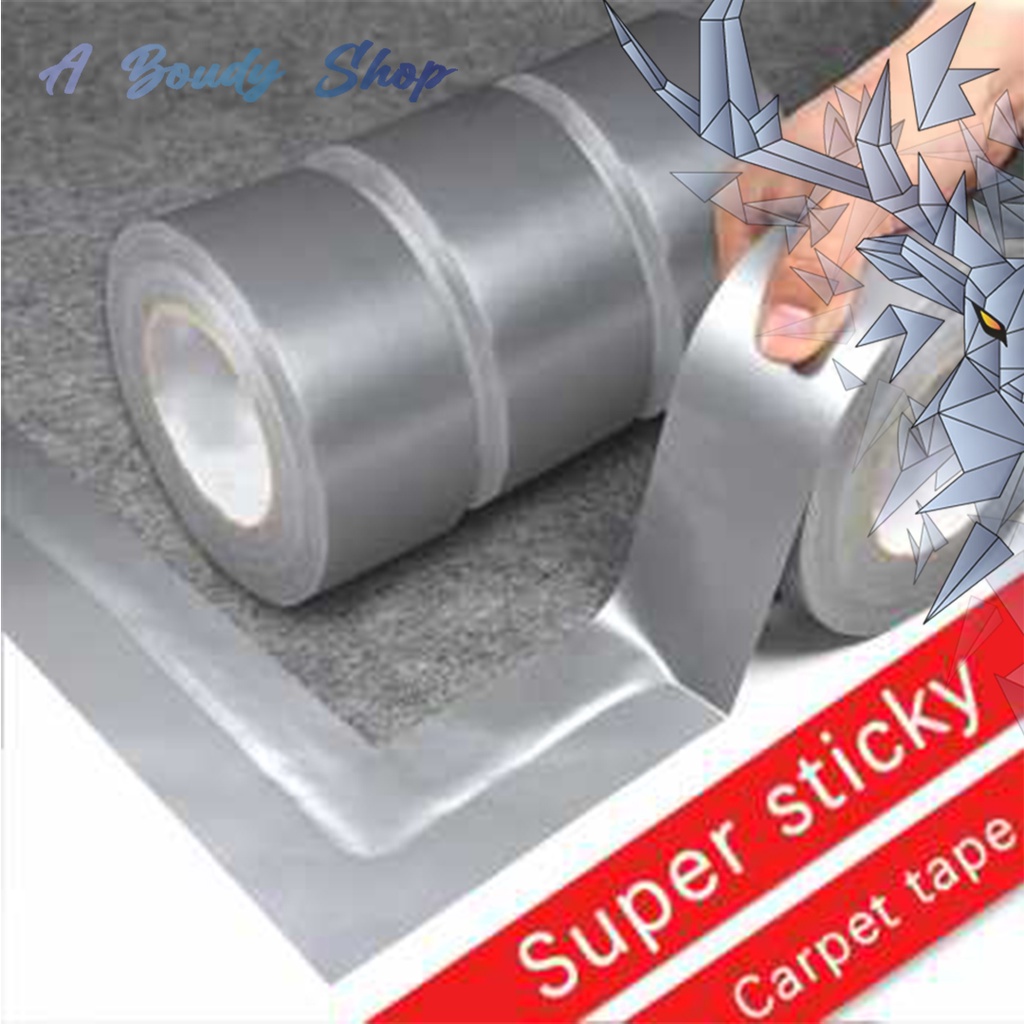 Jual Lakban Karpet Solatip Super Sticky Bahan PVC Cloth Floor Duct Tape ...