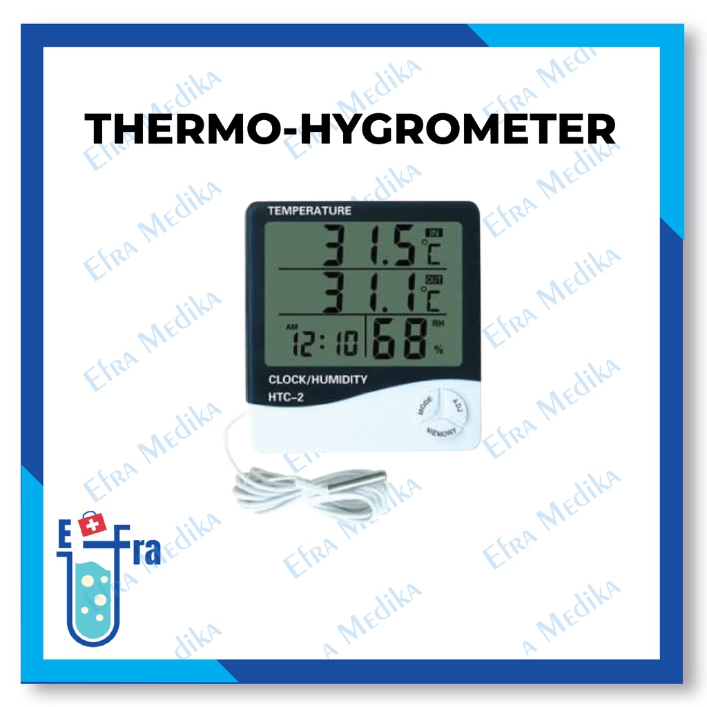 Jual Thermohygromter Digital Htc 2 Alat Pengukur Suhu Dan Kelembapan