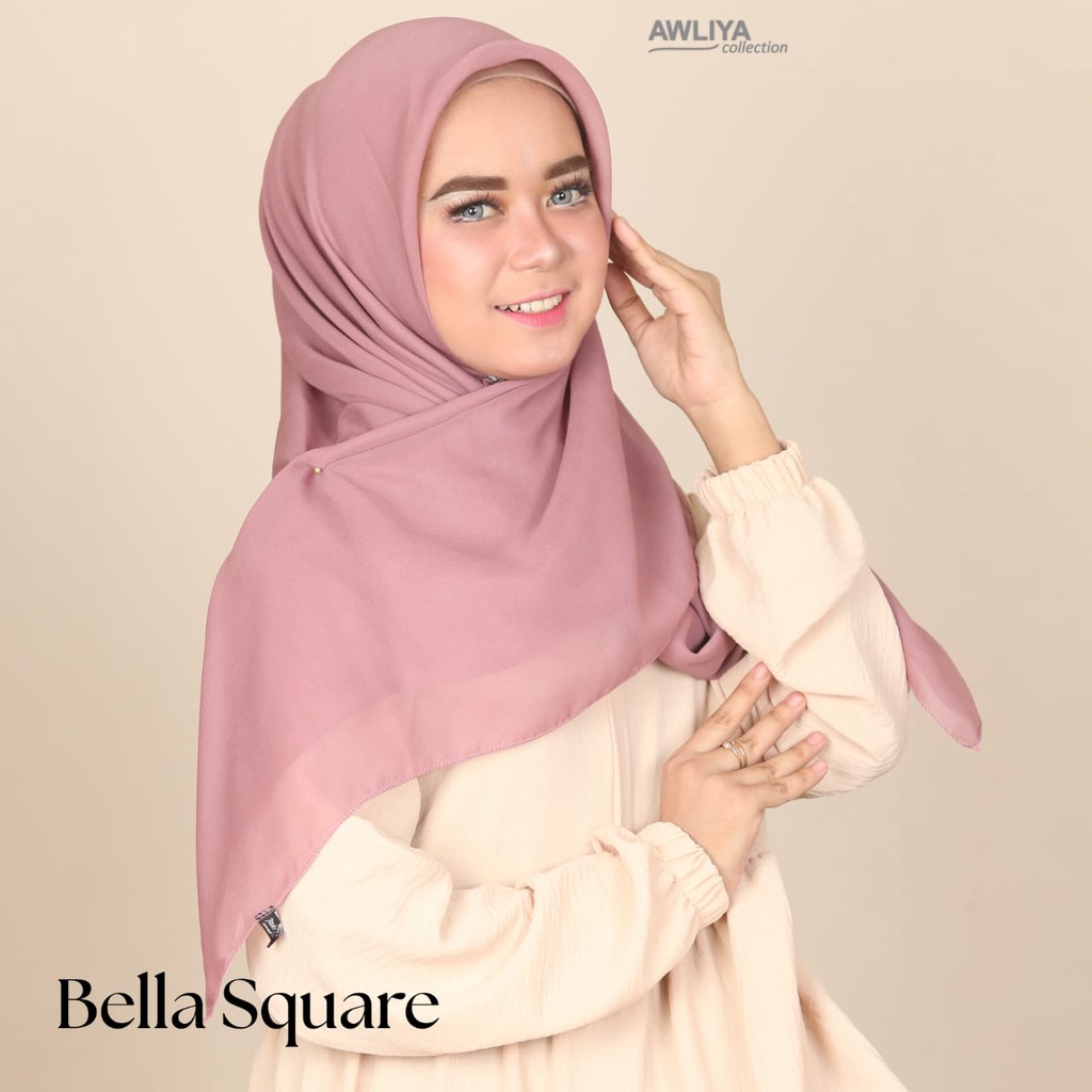 Jual Bella SQUARE Polycotoon Hijab Segi Empat 110cm× 110cm | Shopee ...