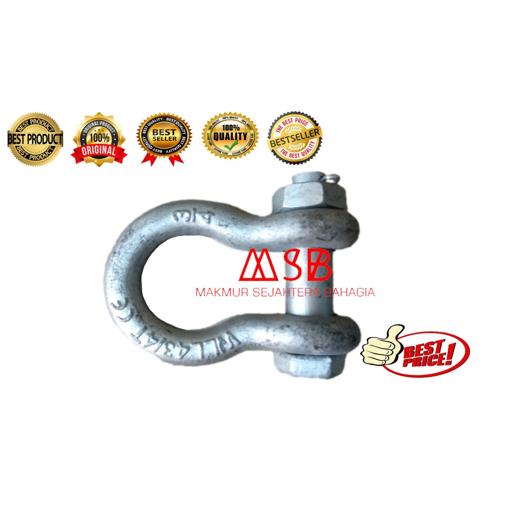 Jual SHACLE OMEGA 2130- 1 TYPE G BOLT / SHACKLE SEGEL / OMEGA SEGEL ...