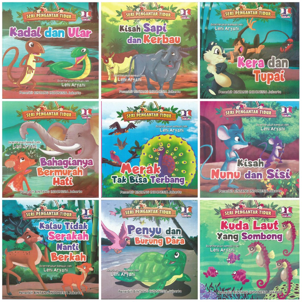 Jual Buku Cerita Anak Seri Pengantar Tidur 2 Bahasa Bergambar Berwarna ...
