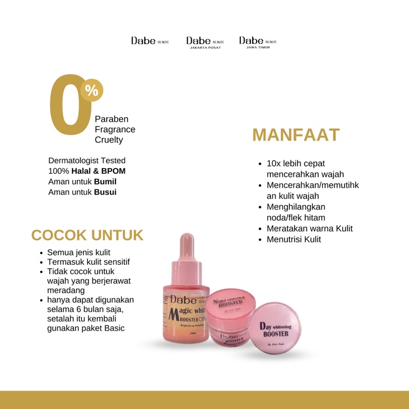 Product image Dabe Beaute Premium Booster Whitening dabebybellashofie Dabebeaute 1