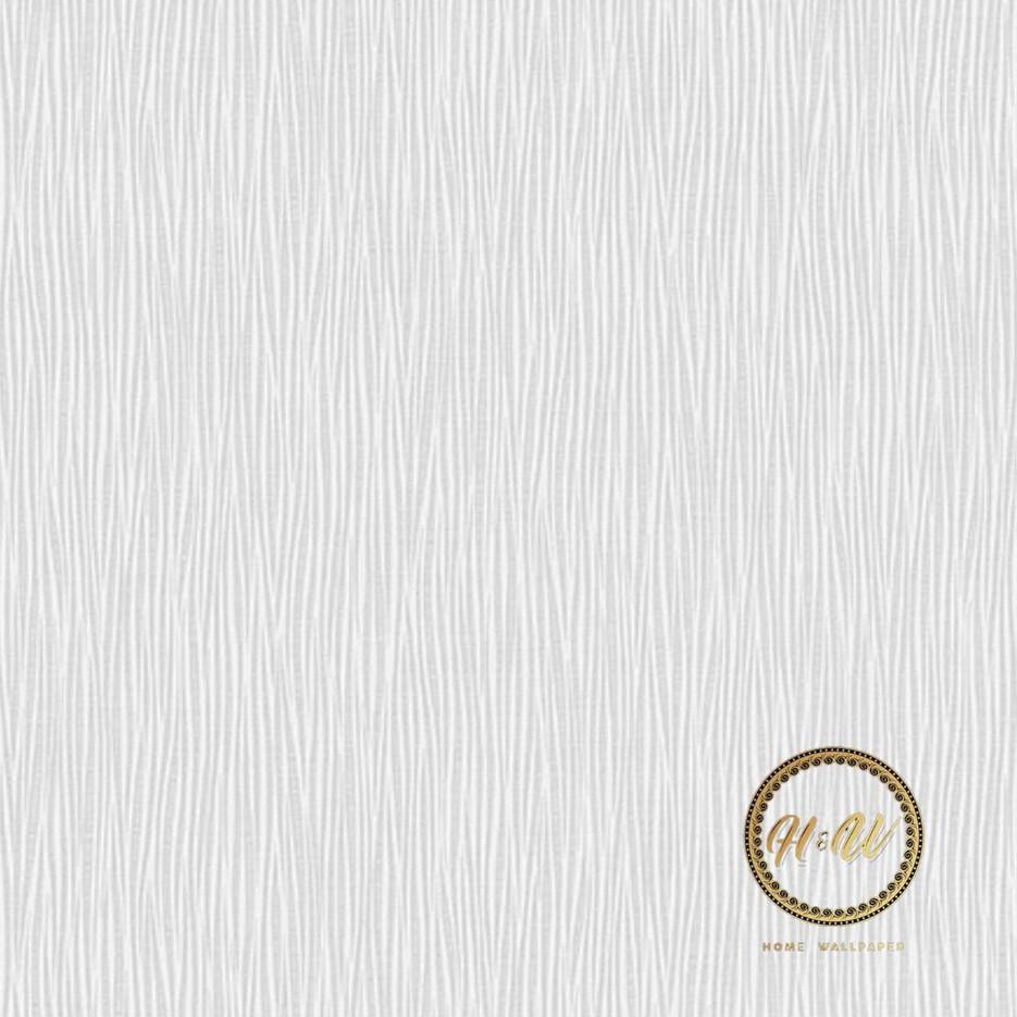 Jual *Trend'Home Wallpaper Stiker Dinding Motif Garis Putih Polos uk