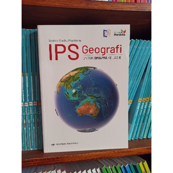 Jual BUKU IPS GEOGRAFI KELAS 1 10 X SMA ERLANGGA KURIKULUM MERDEKA ...