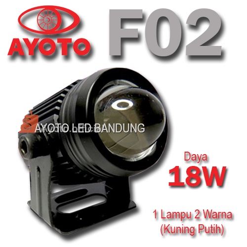 Jual Lampu Tembak Projie LED Motor Mobil AYOTO F02 Putih Dan Kuning ...