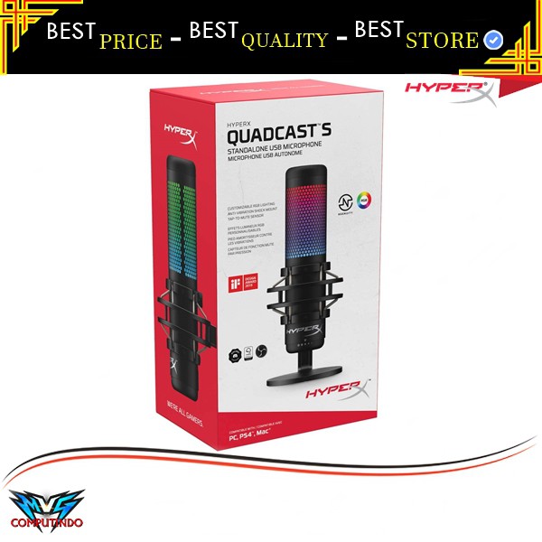 Jual HyperX QuadCast S - USB Condenser Microphone RGB For Stream ...