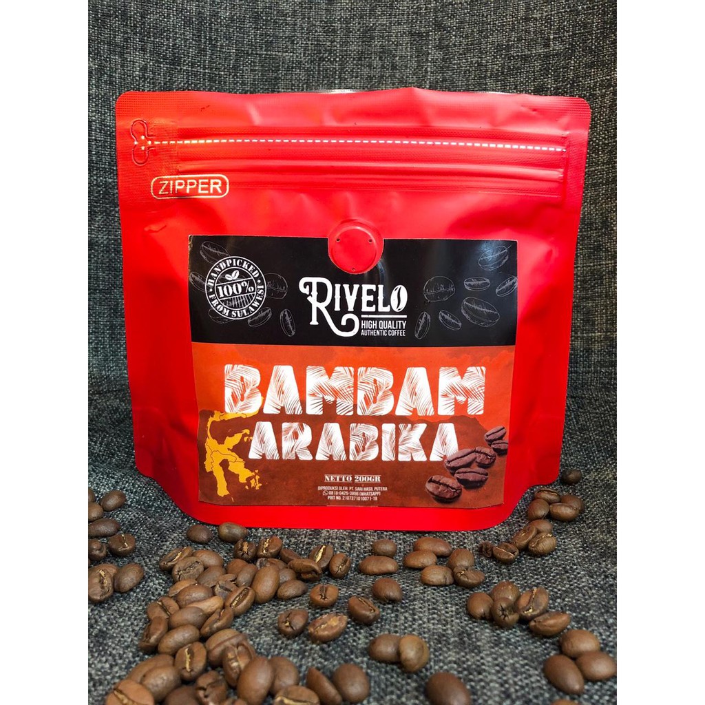 Jual Kopi Arabika Bambam Sulawesi Rivelo Biji Kopi Sulawesi Oleh Oleh ...