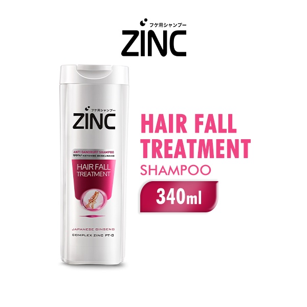 Jual Zinc Shampoo Hair Fall Treatment Botol 340 ml Shopee Indonesia