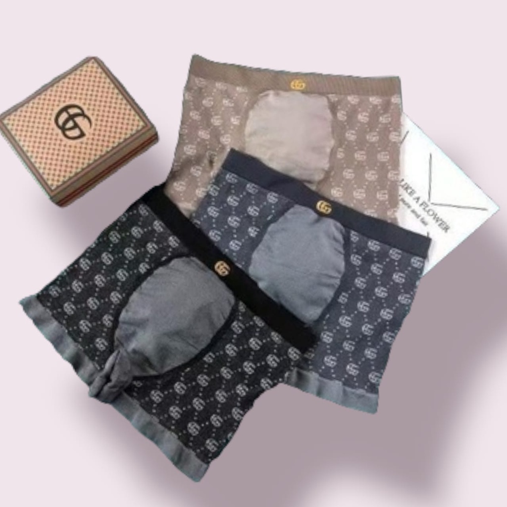 Jual BOXER IMPORT PRIA CD BOX GC 3IN1 IMPORT CD BOX COWO | Shopee Indonesia