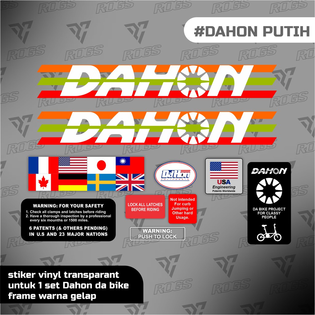 sepeda decal dahon