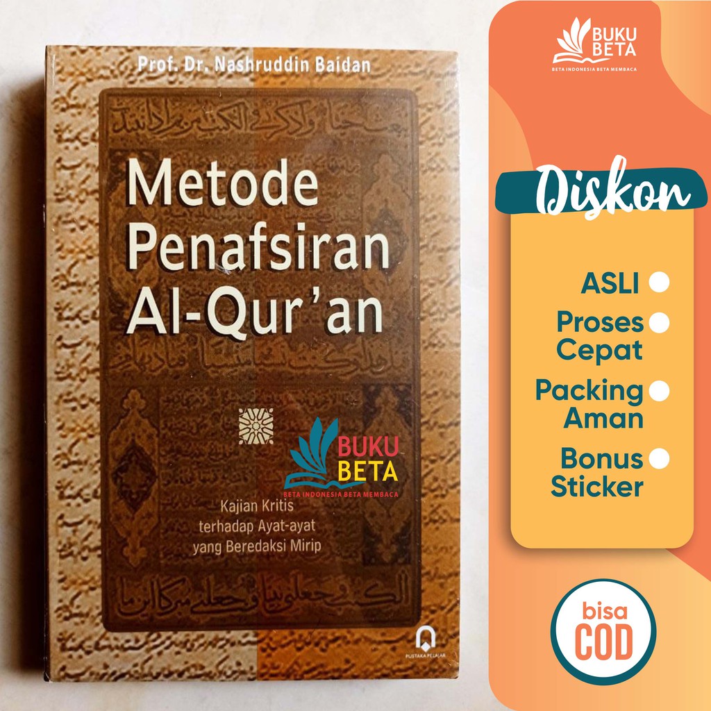 Jual Metode Penafsiran Al-Quran - Nashruddin Baidan | Shopee Indonesia