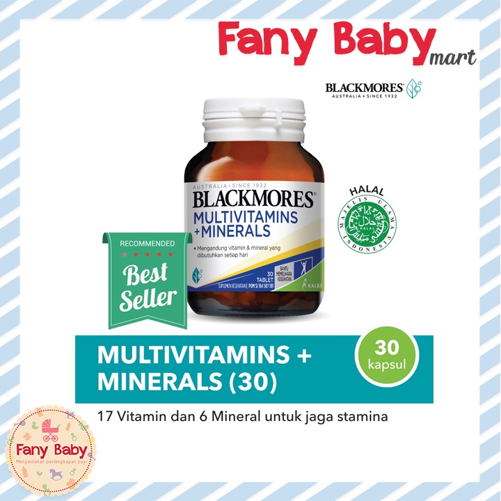 Jual BLACKMORES MULTIVITAMIN + MINERALS / 30 TABLET | Shopee Indonesia