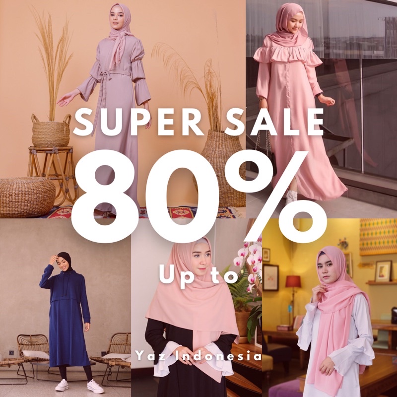 Jual SUPER SALE Up To 80% (Dress,Tunic,Hijab) | Shopee Indonesia