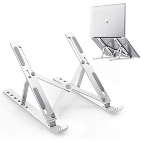 Stand Laptop Meja Laptop Lipat Aluminium Anti Slip Holder Meja Laptop Portable Holder