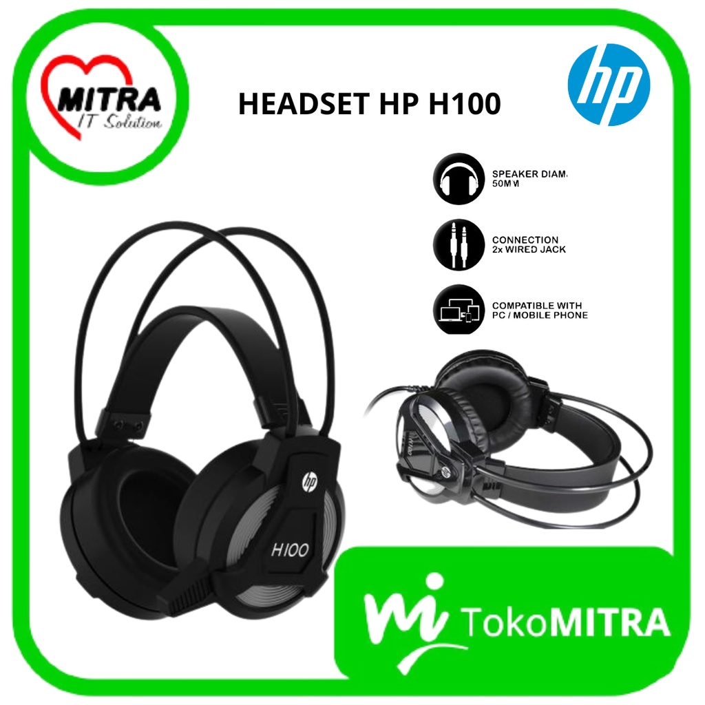 Jual HEADSET GAMING HP H100 / GAMING HEADPHONE Shopee Indonesia