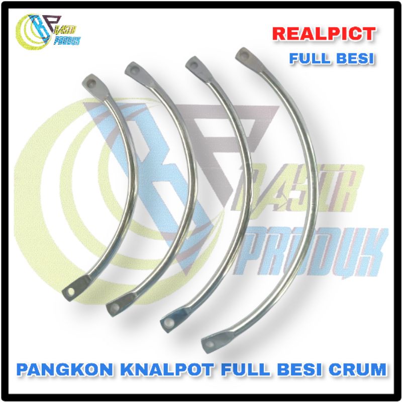 Jual Pangkon Bracket Tahanan Knalpot Universal Full Besi Crum C Chroem