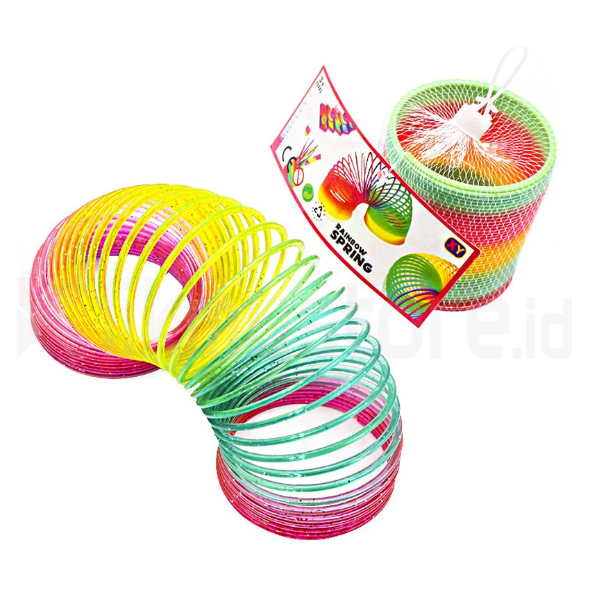 Jual Rainbow Spring Mainan Per Pegas Big Size Spiral Klasik Anak Slinky ...