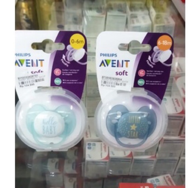 Jual Original Dot pacifier empeng Philips Avent isi2 618 month empeng