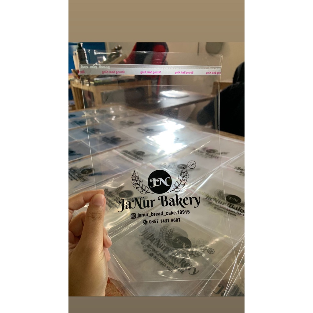 Jual Plastik Sablon Opp Roti 8x15 Sablon 1000 Pcs | Shopee Indonesia