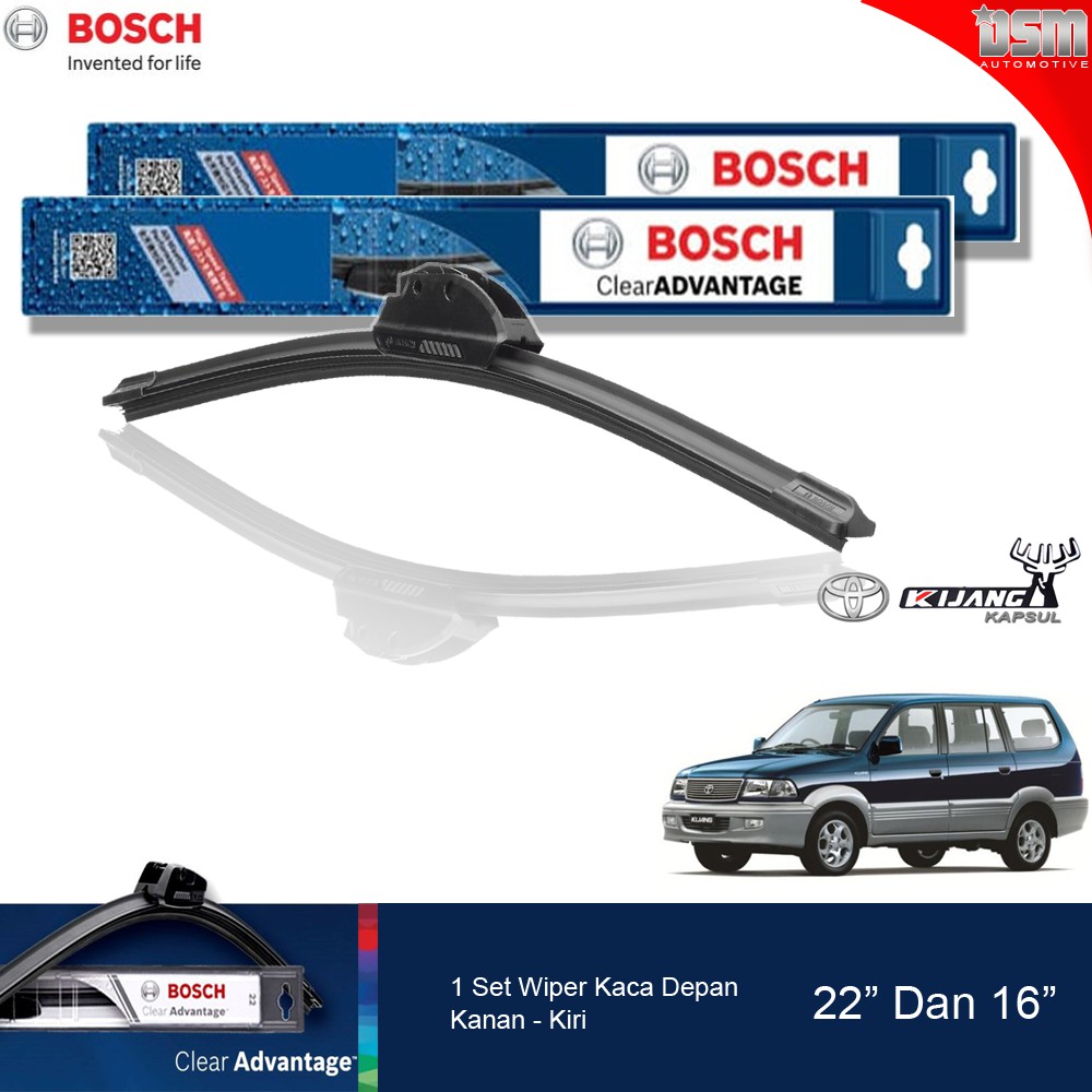 Jual Bosch Clear Advantage Frameless / Wiper Frameless Toyota Kijang