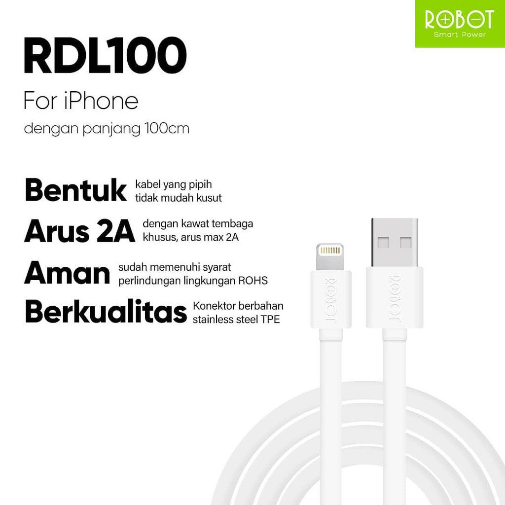 Jual Kabel Vivan Robot RDL100 / Kabel Data 100CM | Shopee Indonesia