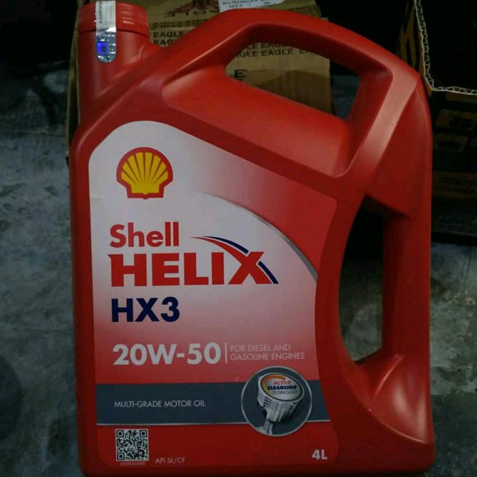 Jual Promo Besar Oli Shell Helix Hx3 Sae 20W 50 Jamin Asli | Shopee ...