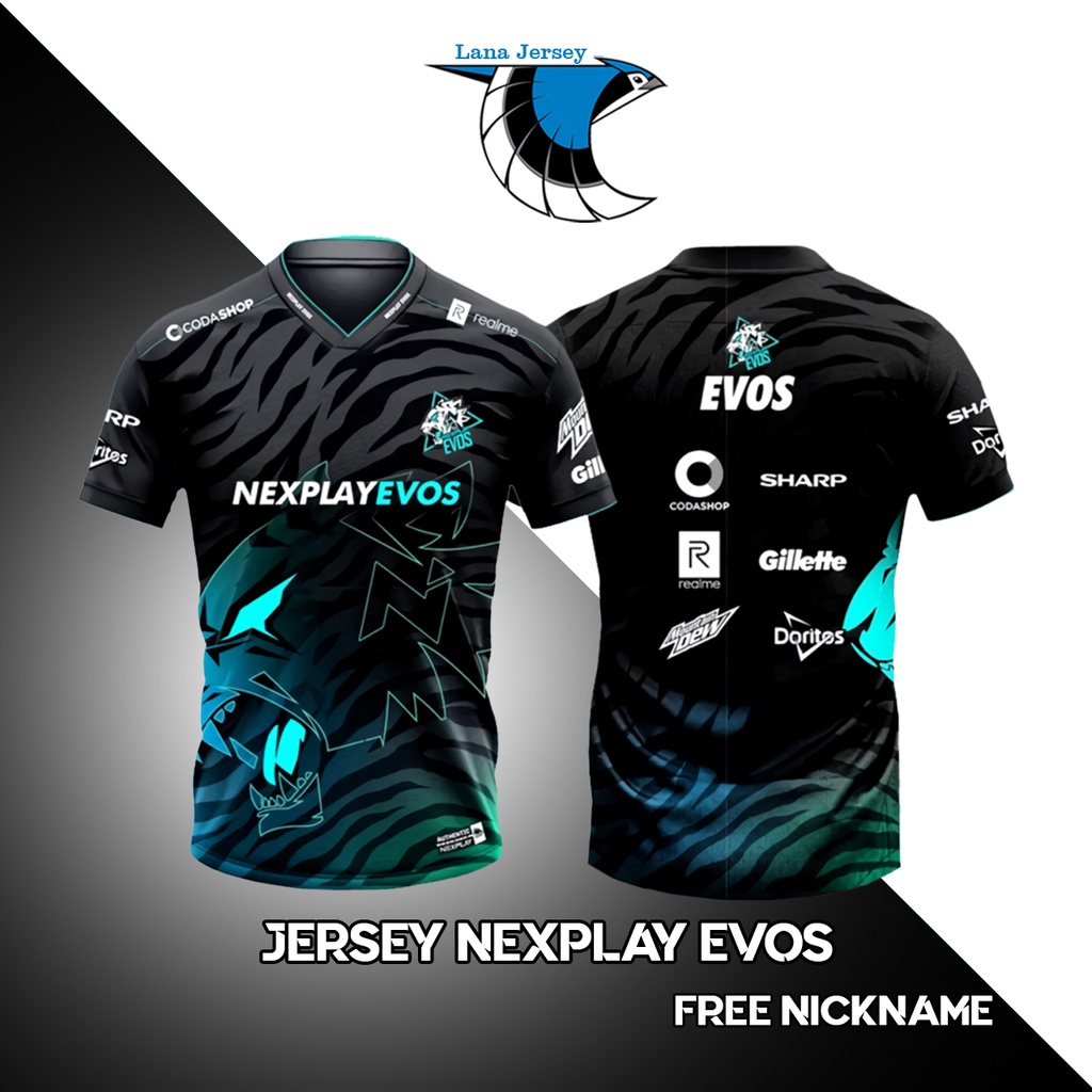 Jual JERSEY BAJU KAOS NEXPLAY EVOS 2021 GAME MOBILE LEGENDS ML PUBG ...