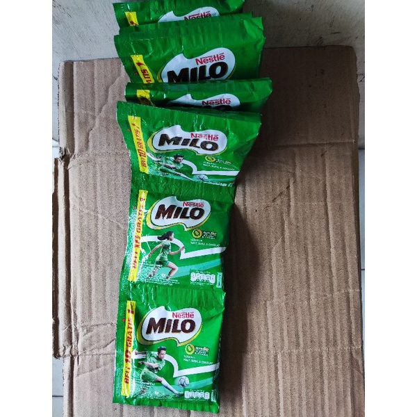 Jual minuman nutrisi Milo rasa coklat malt Sachet 1 renceng | Shopee ...