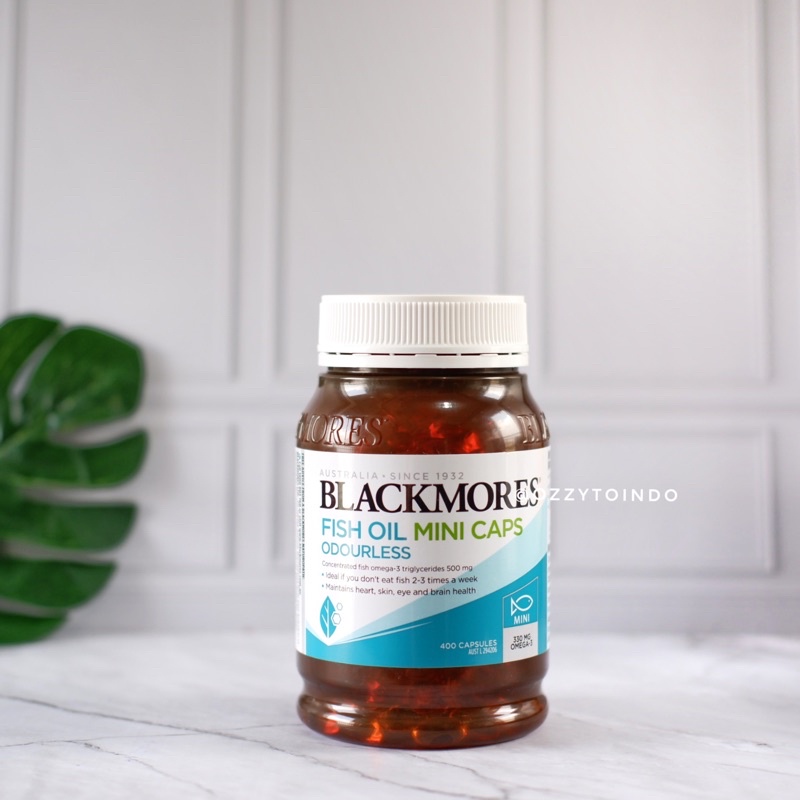 Jual Blackmores Odourless Fish Oil 1000mg Omega3 Mini 400 Capsules